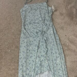 Bluish green long dress size medium
